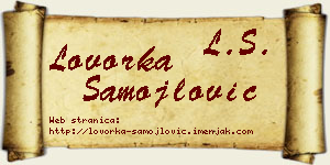 Lovorka Samojlović vizit kartica